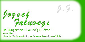 jozsef faluvegi business card