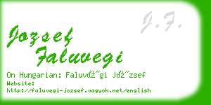 jozsef faluvegi business card